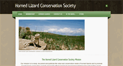 Desktop Screenshot of hornedlizards.org