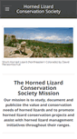 Mobile Screenshot of hornedlizards.org